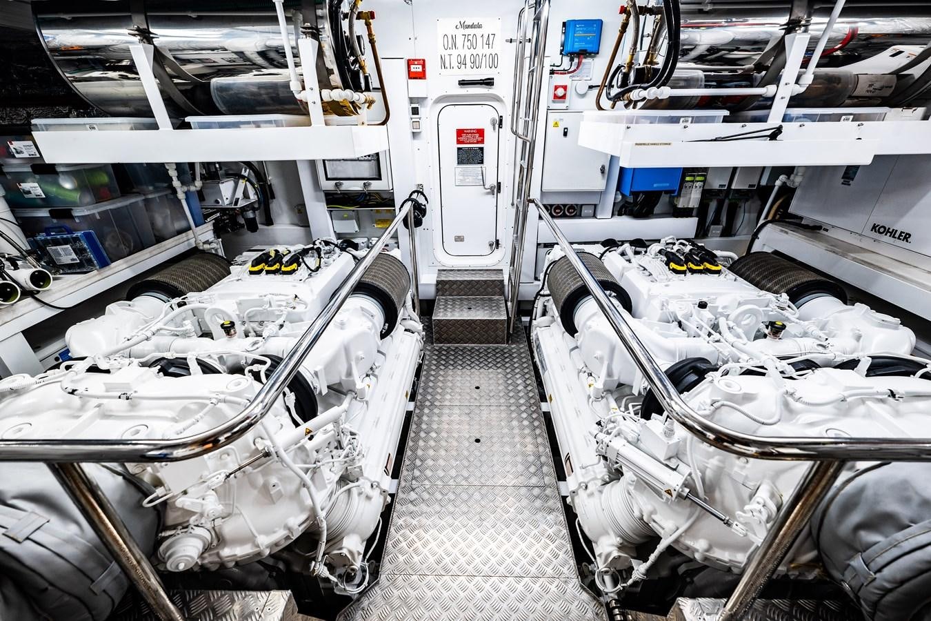 a room with a large white machine aboard MANDALA Yacht for Sale