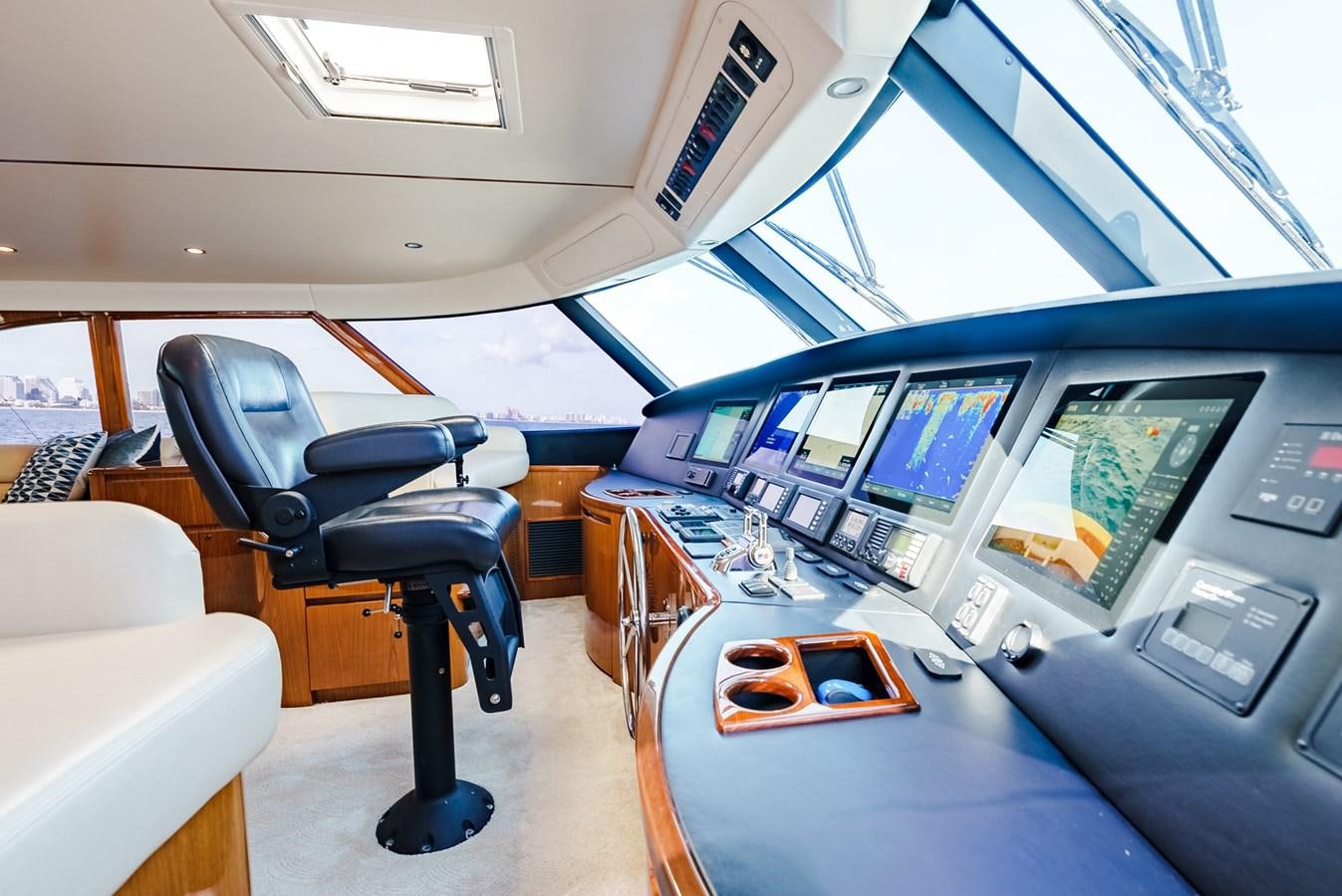 inside of a plane aboard PANACEA Yacht for Sale