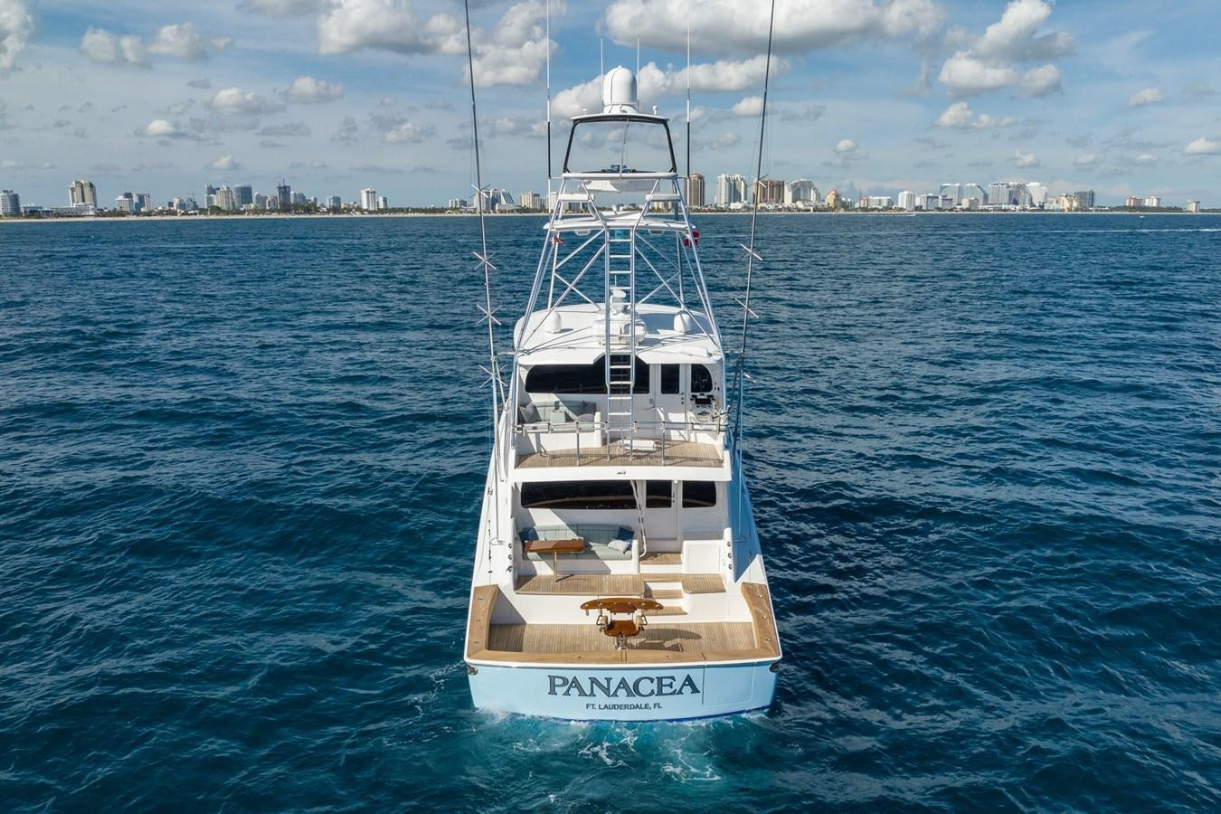 a boat in the water aboard PANACEA Yacht for Sale