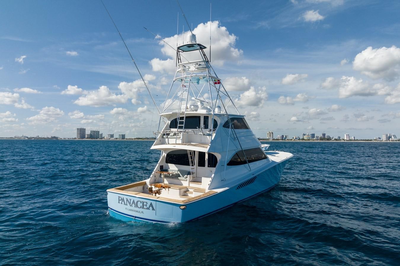 a boat in the water aboard PANACEA Yacht for Sale