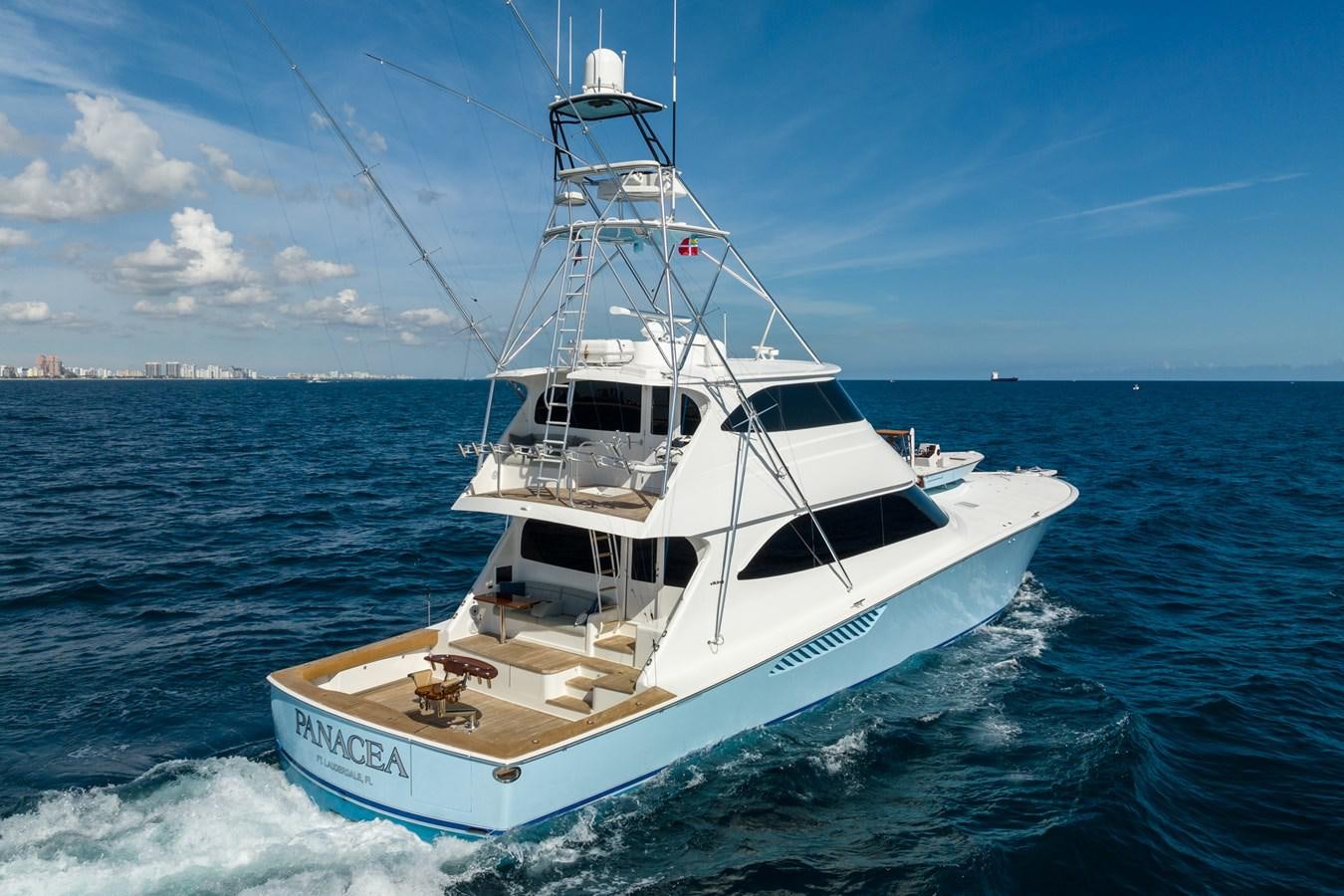 a boat on the water aboard PANACEA Yacht for Sale
