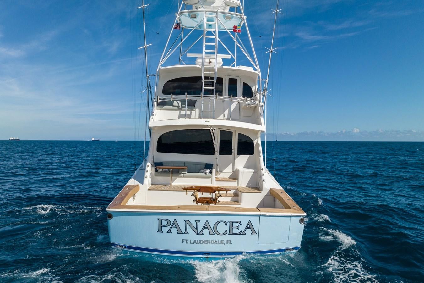 a boat on the water aboard PANACEA Yacht for Sale
