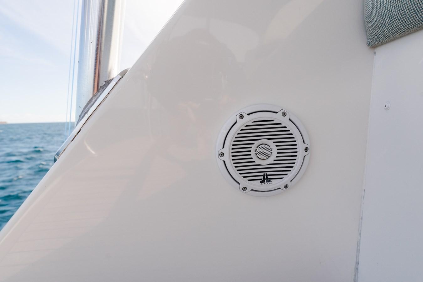 a white wall with a vent aboard PANACEA Yacht for Sale