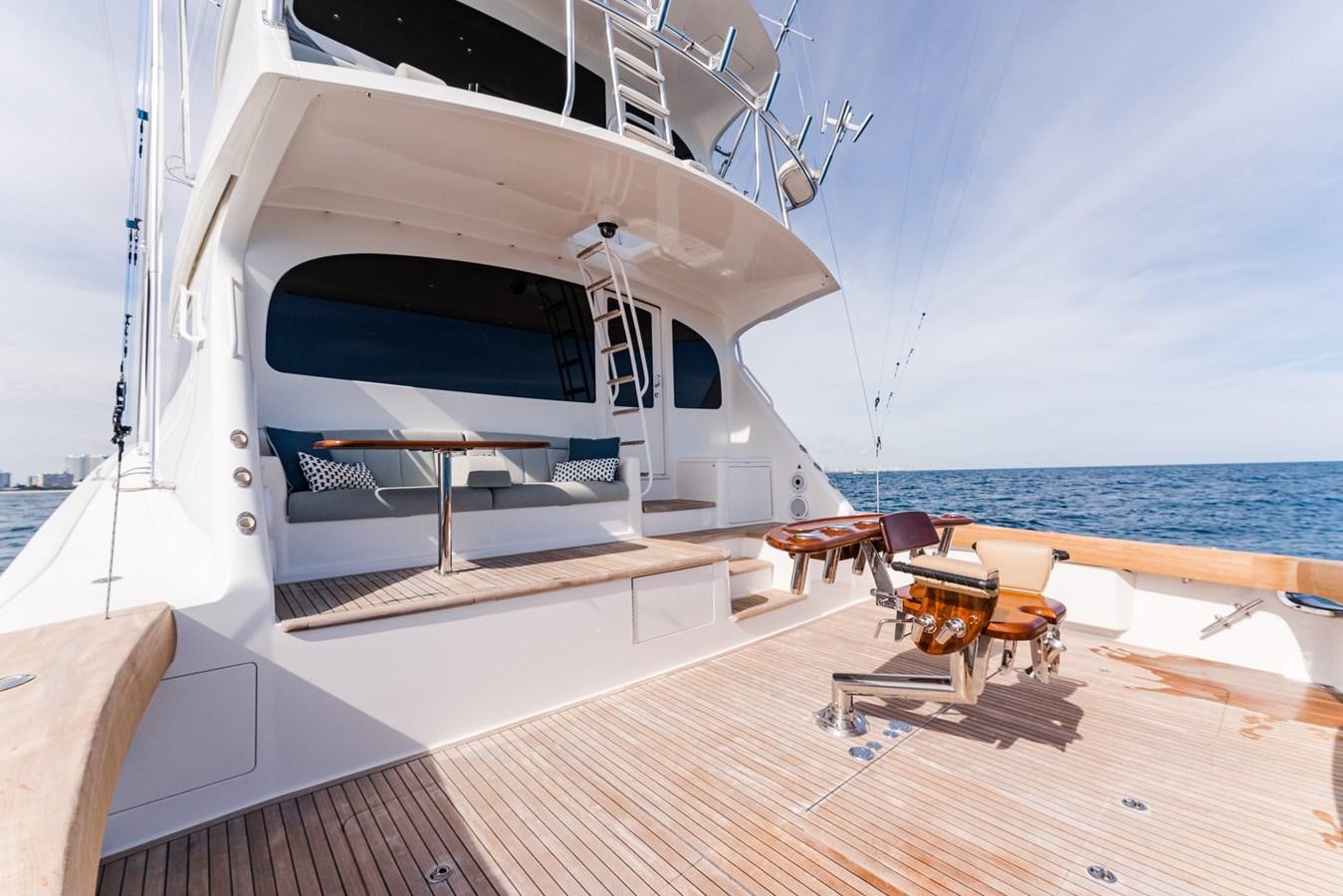 a boat on a deck aboard PANACEA Yacht for Sale