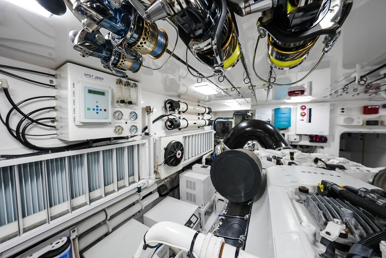 a room with several machines aboard PANACEA Yacht for Sale