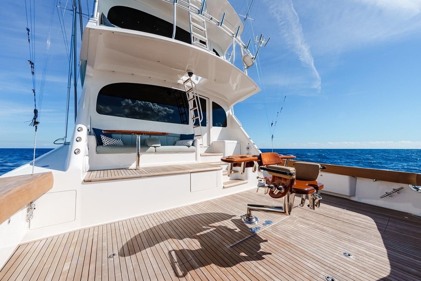 a boat on a deck aboard PANACEA Yacht for Sale