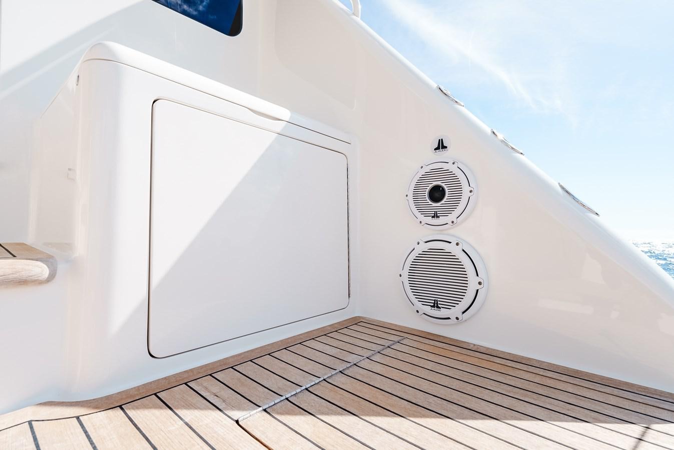 a white washing machine aboard PANACEA Yacht for Sale