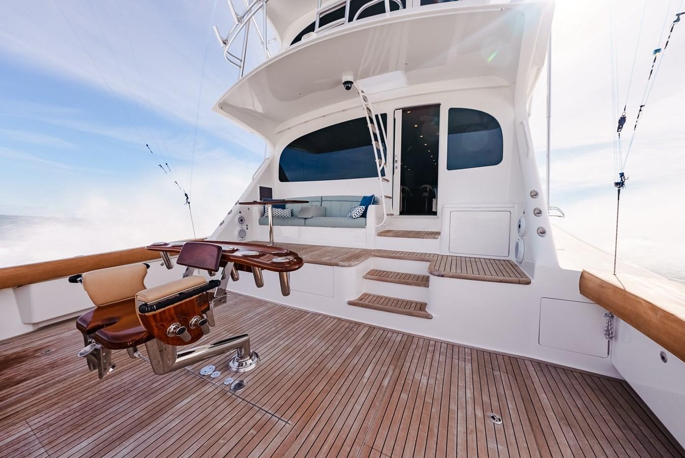 a boat on a deck aboard PANACEA Yacht for Sale