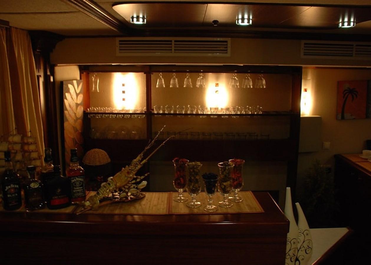 a bar with a large shelf aboard 36 M YATCH Yacht for Sale