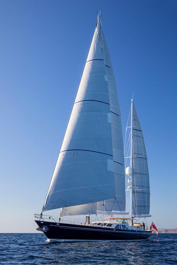 a sailboat on the water aboard LEGEND Yacht for Sale
