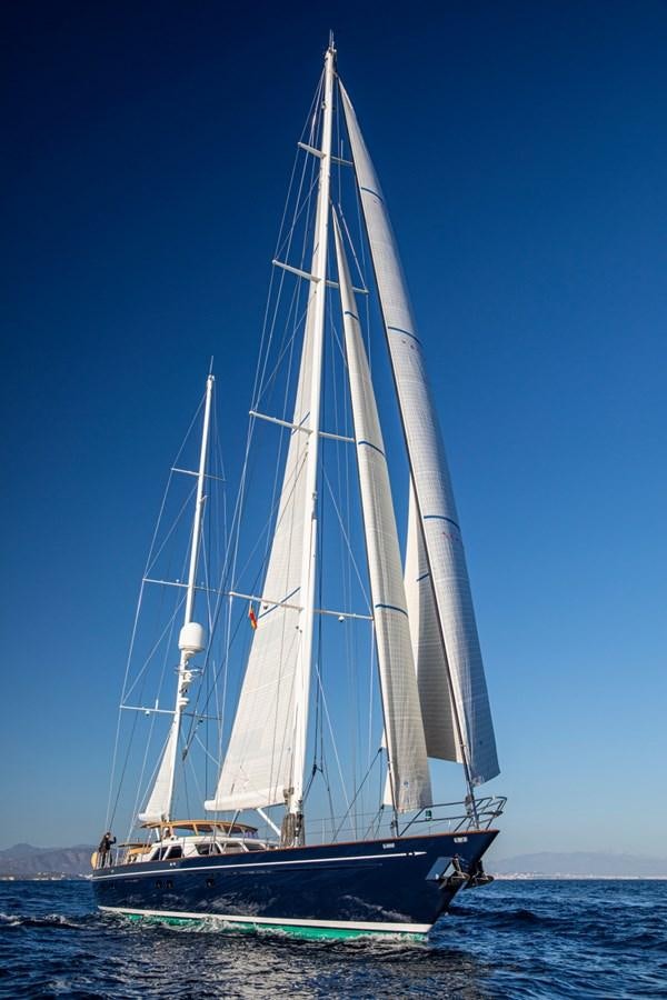 a sailboat on the water aboard LEGEND Yacht for Sale