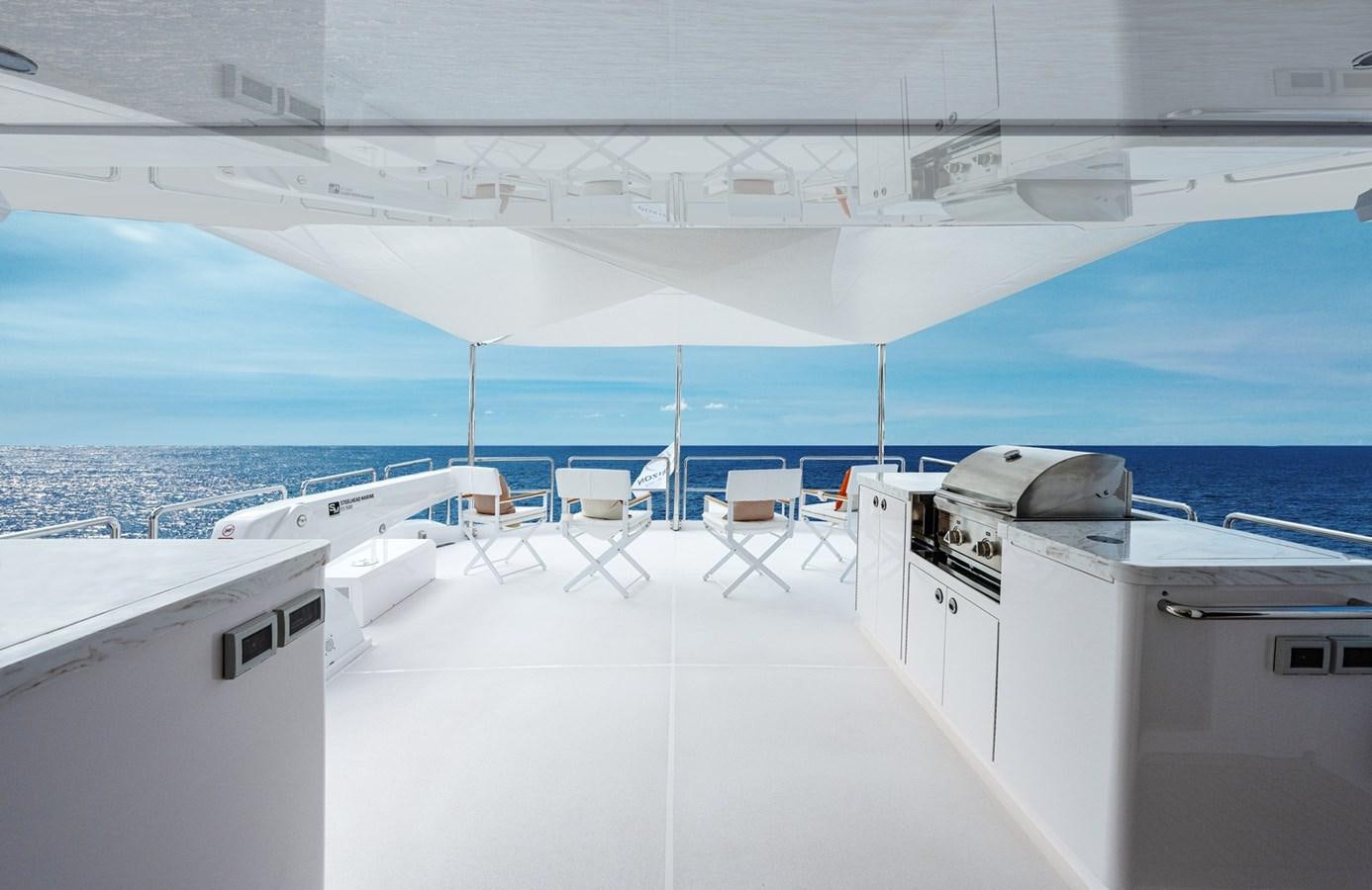 a boat on the water aboard FD75-709 / NOW AVAILABLE Yacht for Sale