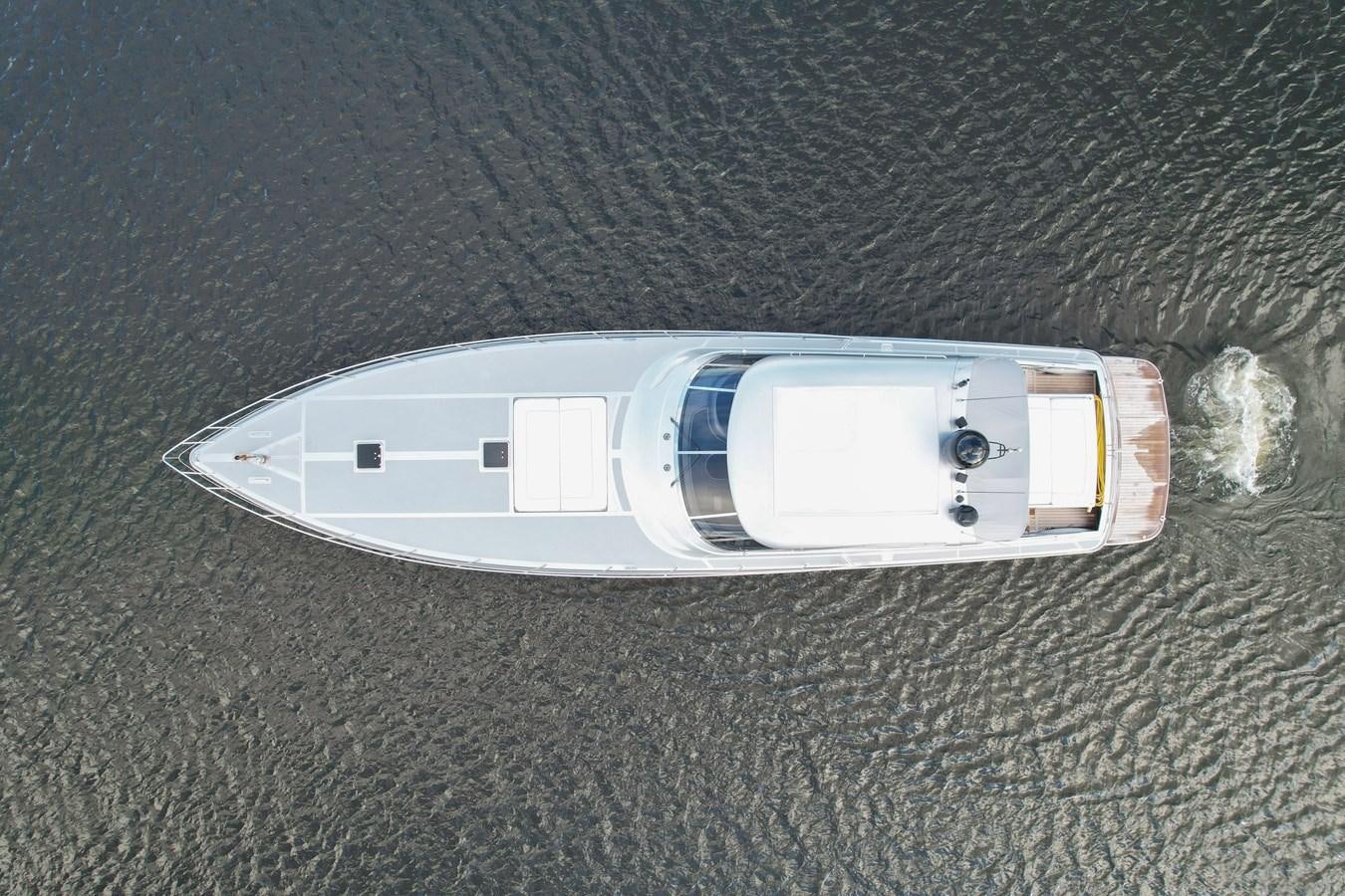 a white rectangular object on a black surface aboard ALCHEMY Yacht for Sale