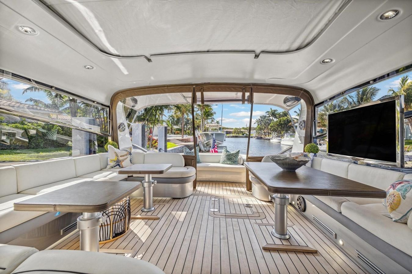 inside of a vehicle aboard ALCHEMY Yacht for Sale