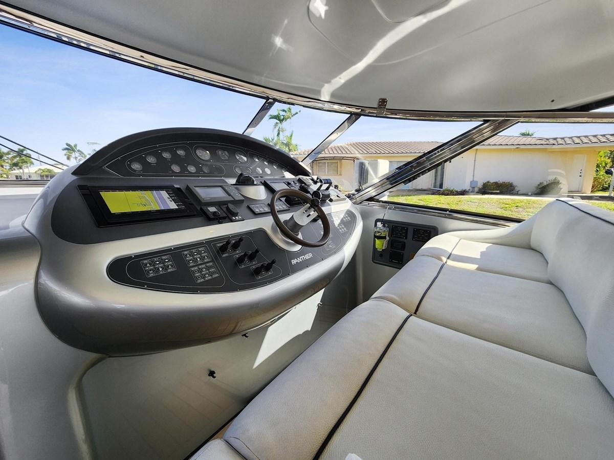 the interior of a car aboard ALCHEMY Yacht for Sale