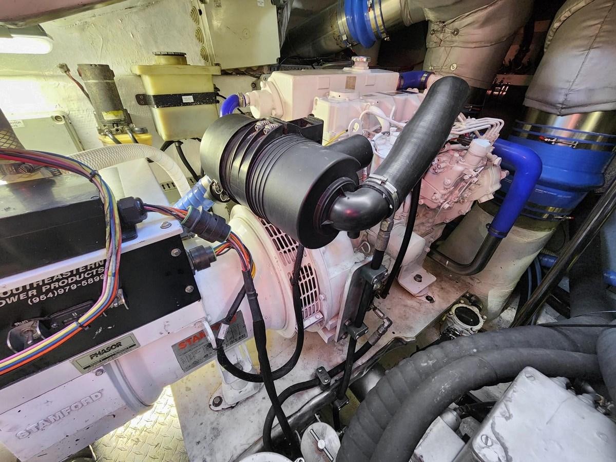 a machine with wires aboard ALCHEMY Yacht for Sale