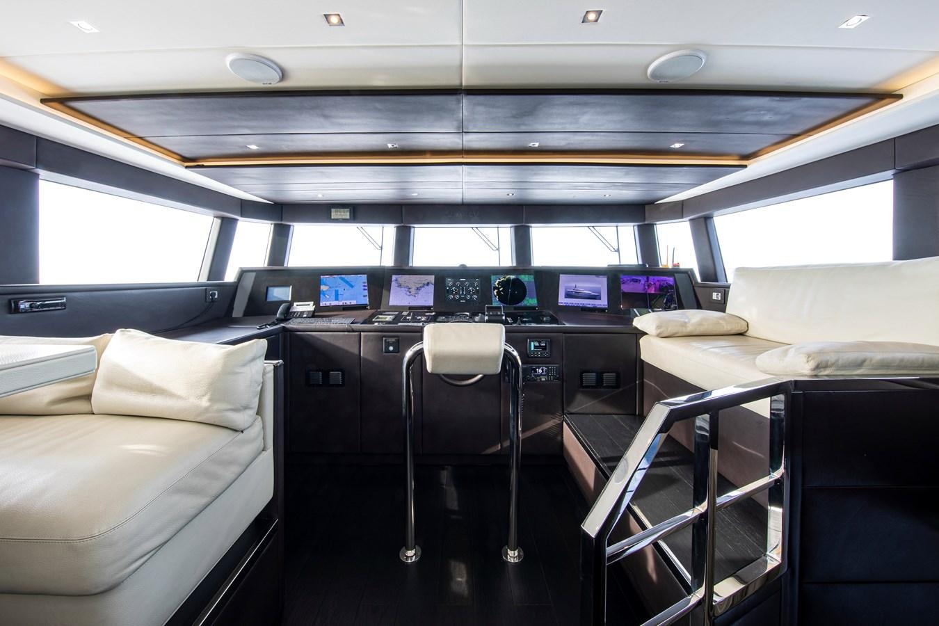 inside of a vehicle with computers aboard CINQUANTA-50 Yacht for Sale