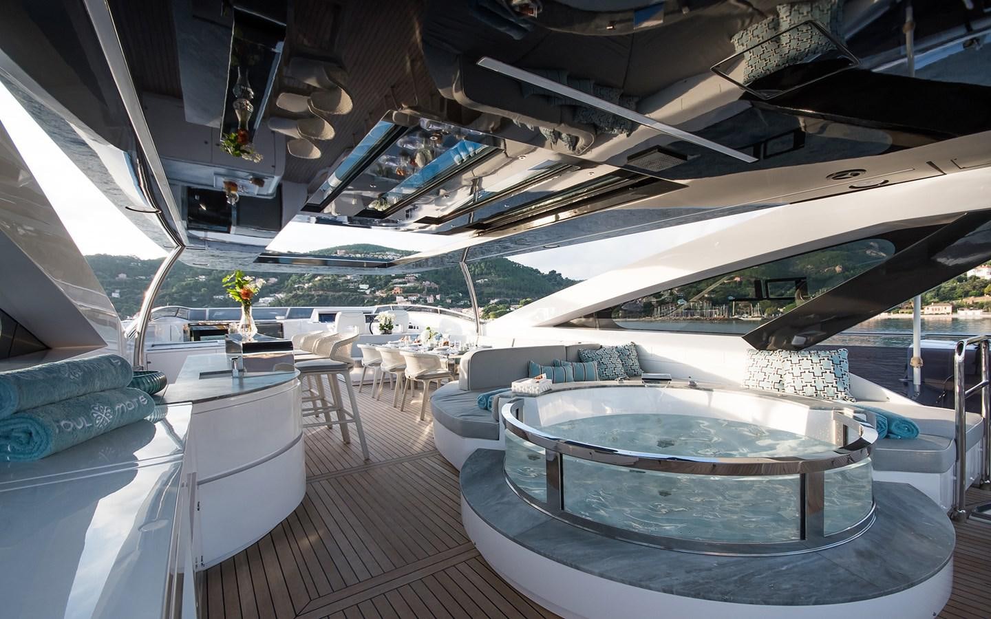 a room with a large pool aboard SOULMATE Yacht for Sale