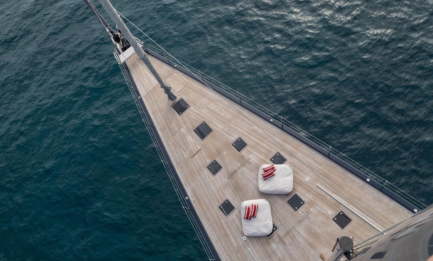 a large ship in the water aboard CERVO Yacht for Sale