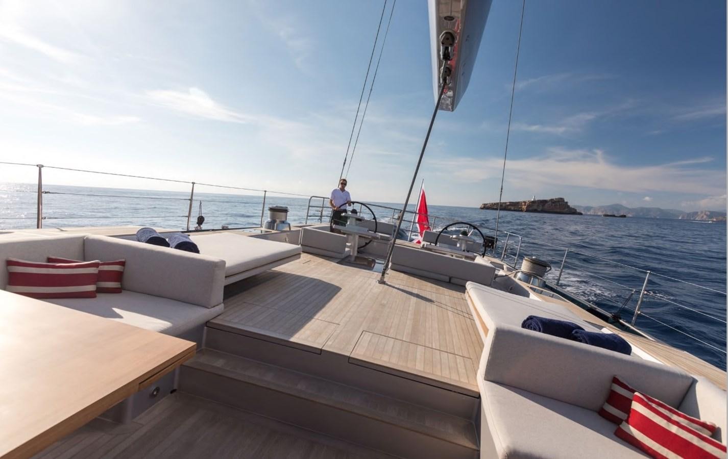 a boat on the water aboard CERVO Yacht for Sale