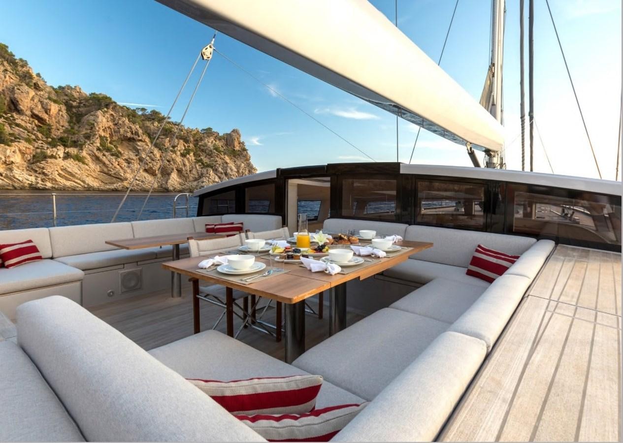 a boat on the water aboard CERVO Yacht for Sale