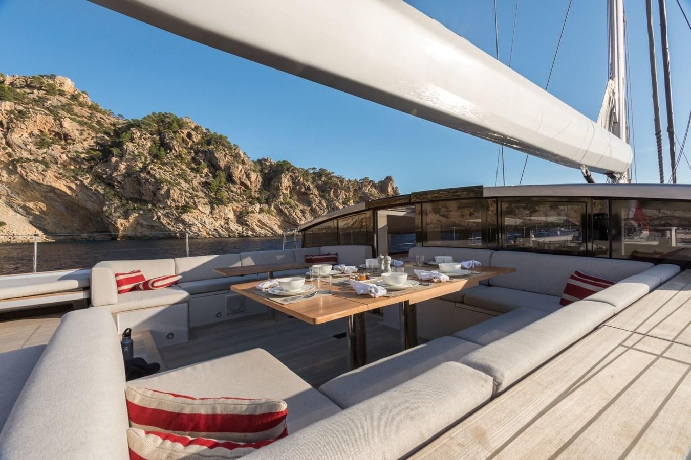 a boat on the water aboard CERVO Yacht for Sale