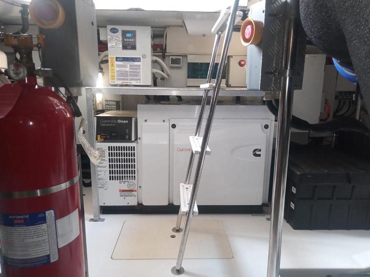 a machine in a room aboard PRIVE Yacht for Sale