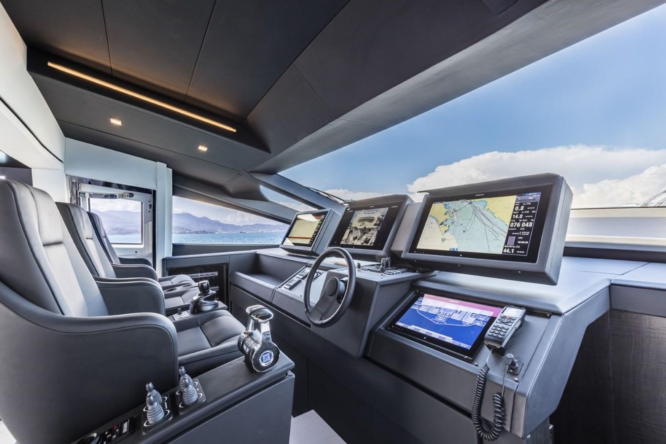 the inside of a plane aboard 5 PALMS Yacht for Sale