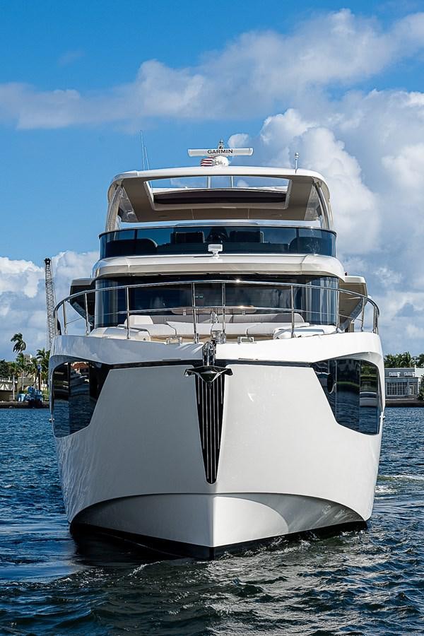 a white yacht in the water aboard 68 NAVETTA  Yacht for Sale