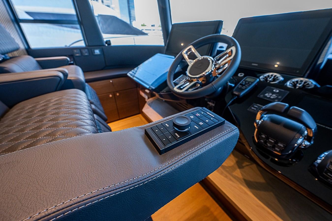 a coffee cup on a table aboard 68 NAVETTA  Yacht for Sale
