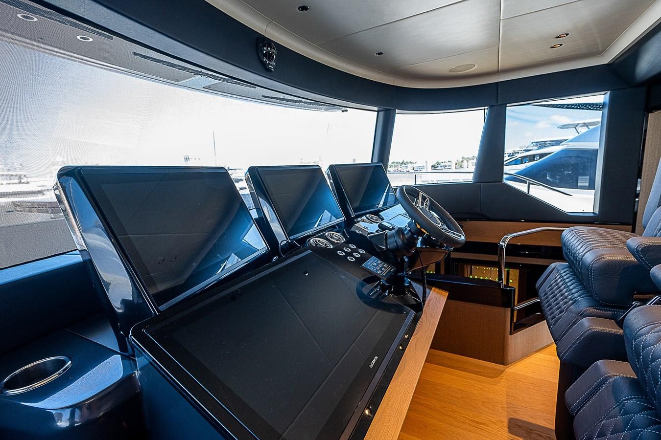 inside of a vehicle aboard 68 NAVETTA  Yacht for Sale
