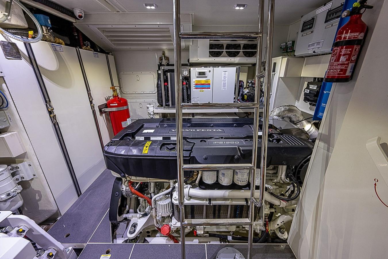 a machine with a blue case aboard 68 NAVETTA  Yacht for Sale