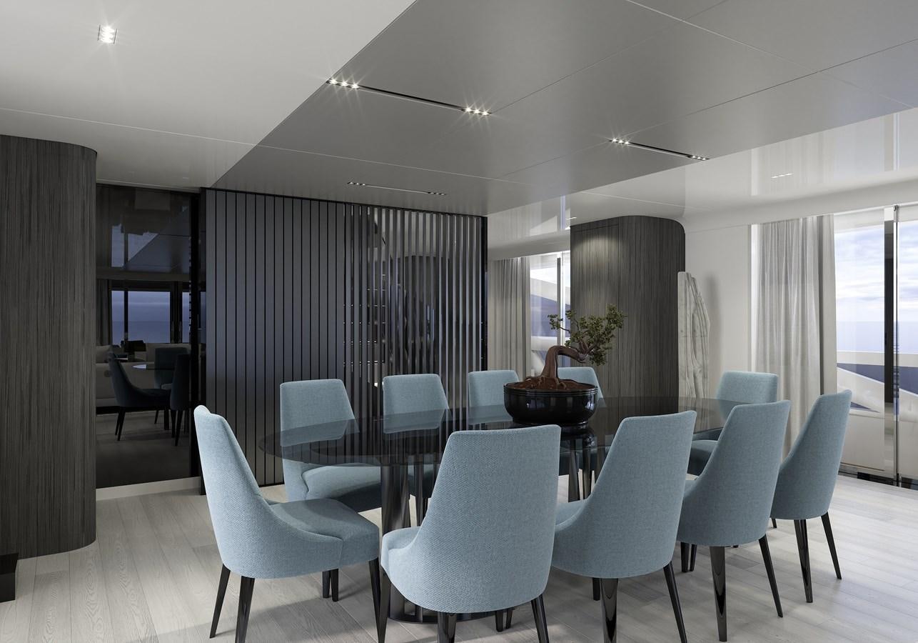 a room with a table and chairs aboard ADA 50 Z/01 Yacht for Sale