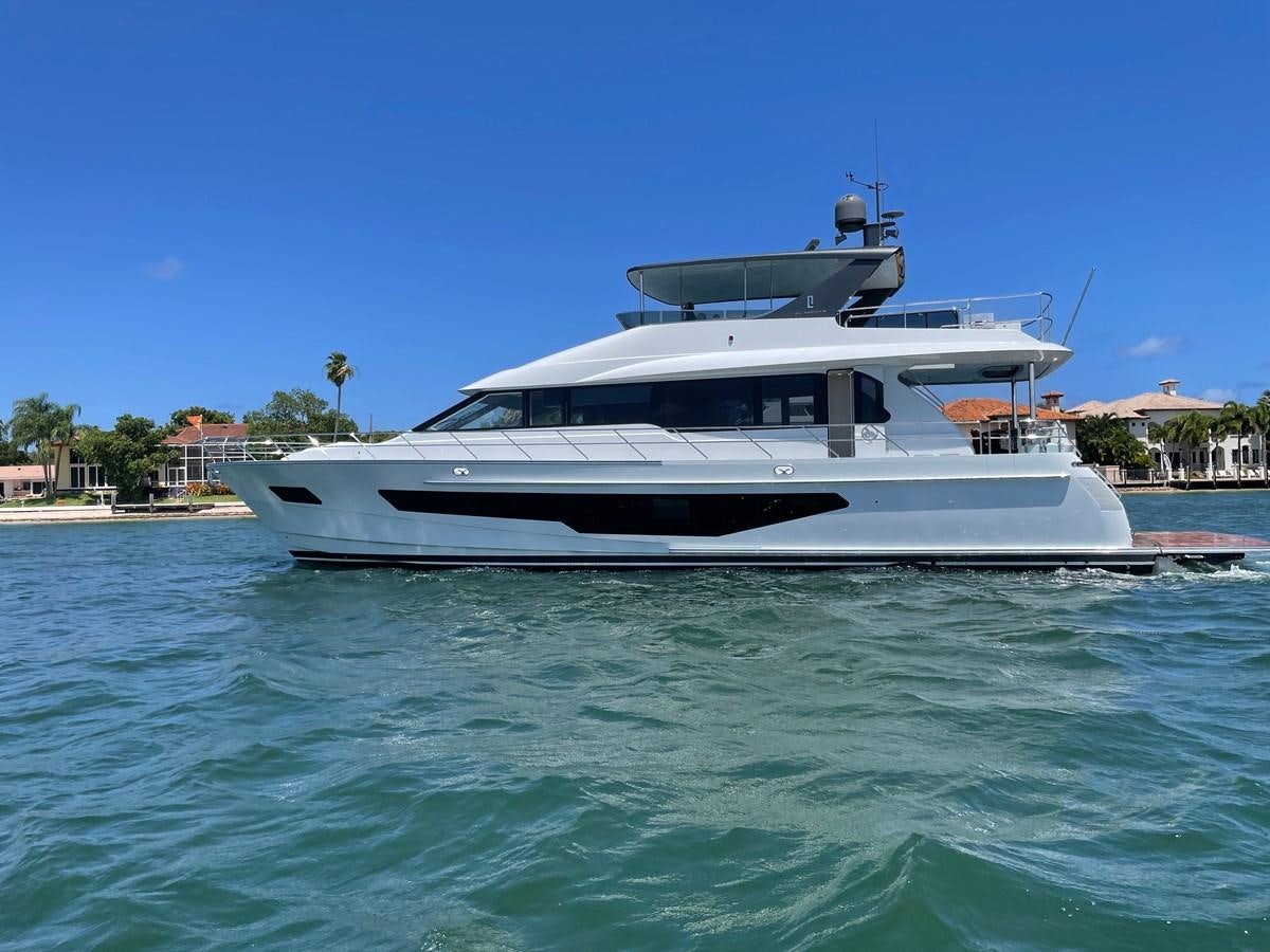 a boat in the water aboard CLB72 Yacht for Sale