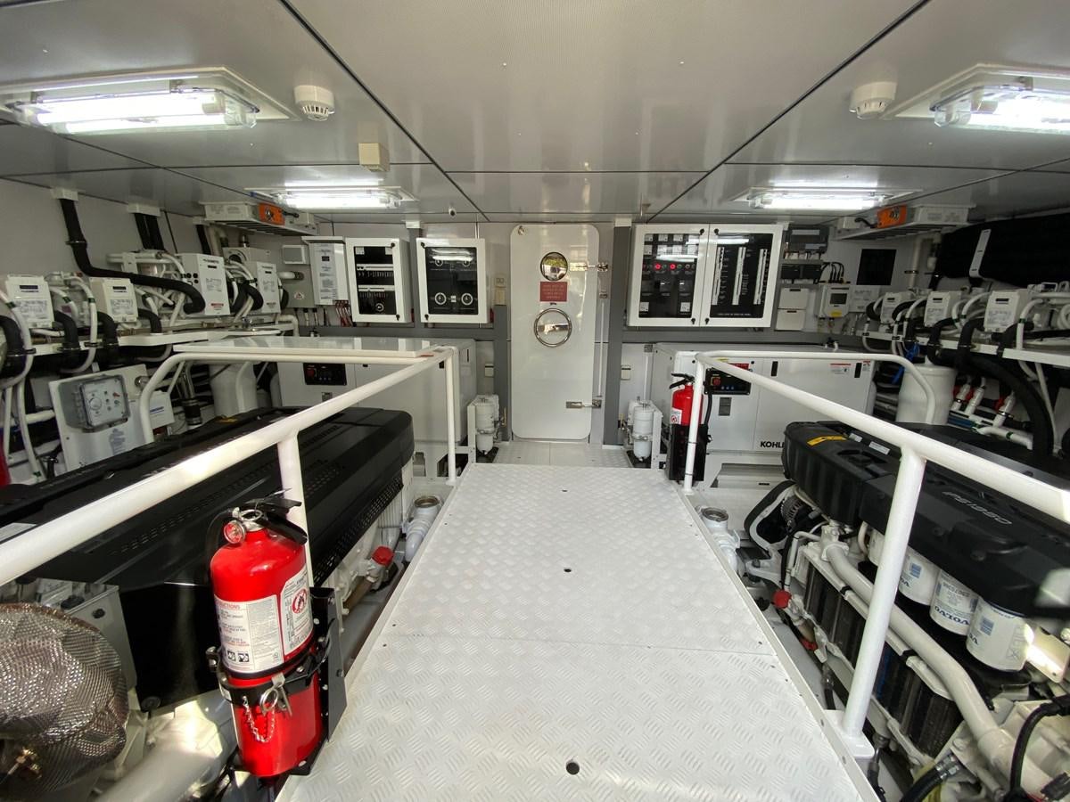 a room with machinery and equipment aboard CLB72 Yacht for Sale