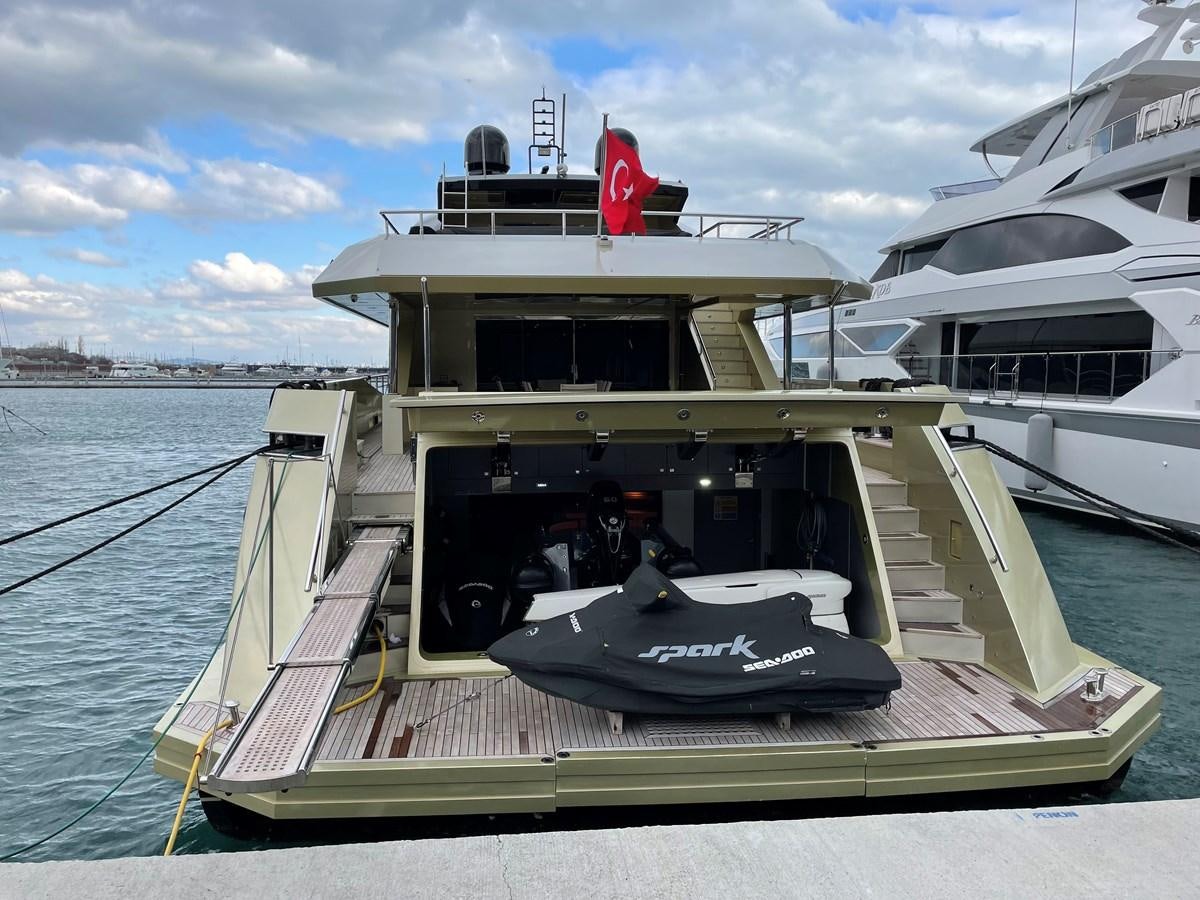a boat on the water aboard AQUILA Yacht for Sale