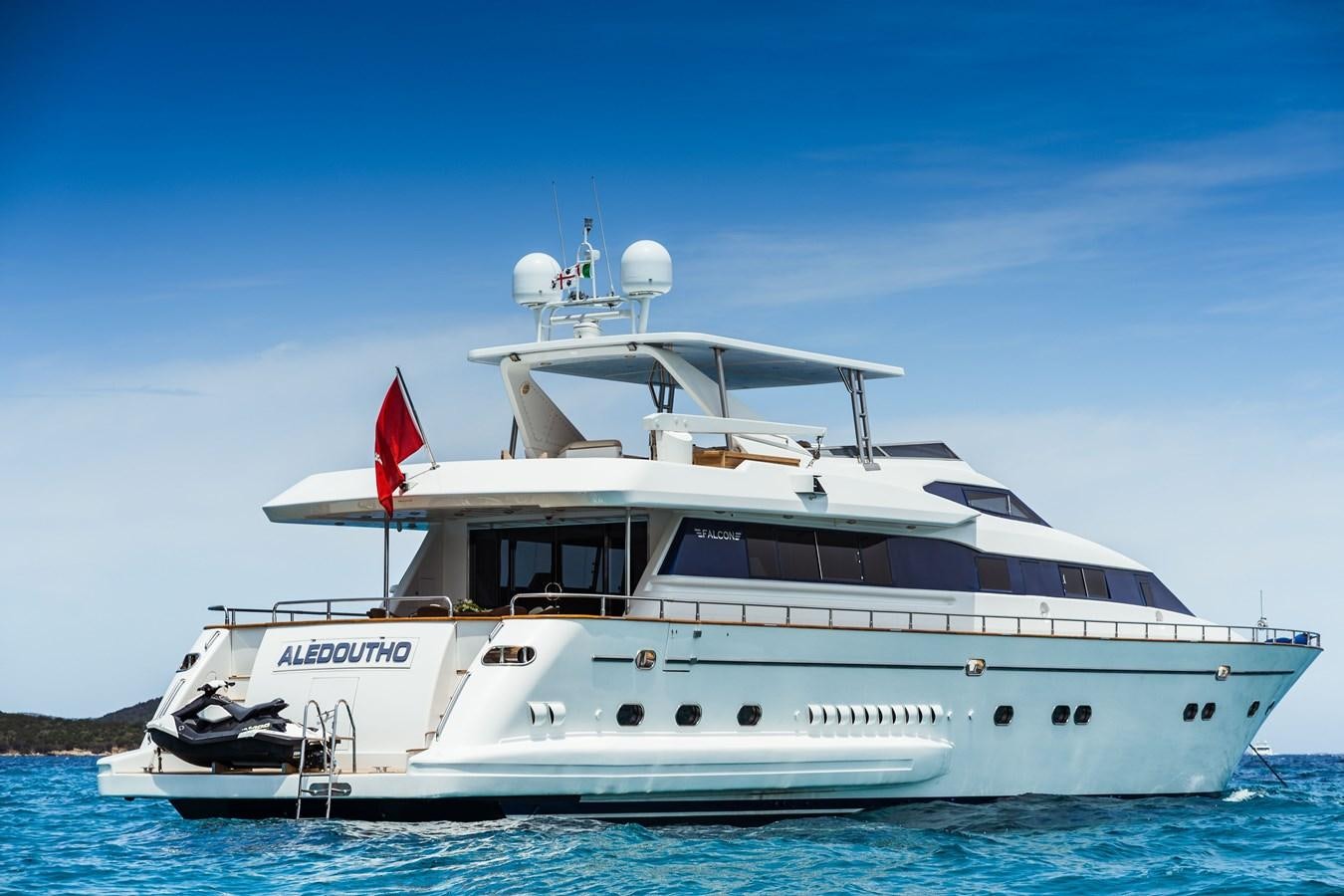 a boat on the water aboard ALEDOUTHO Yacht for Sale