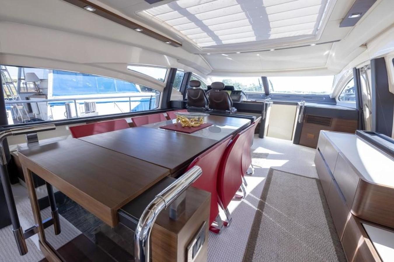 a table in a bus aboard MEANT TO BE Yacht for Sale