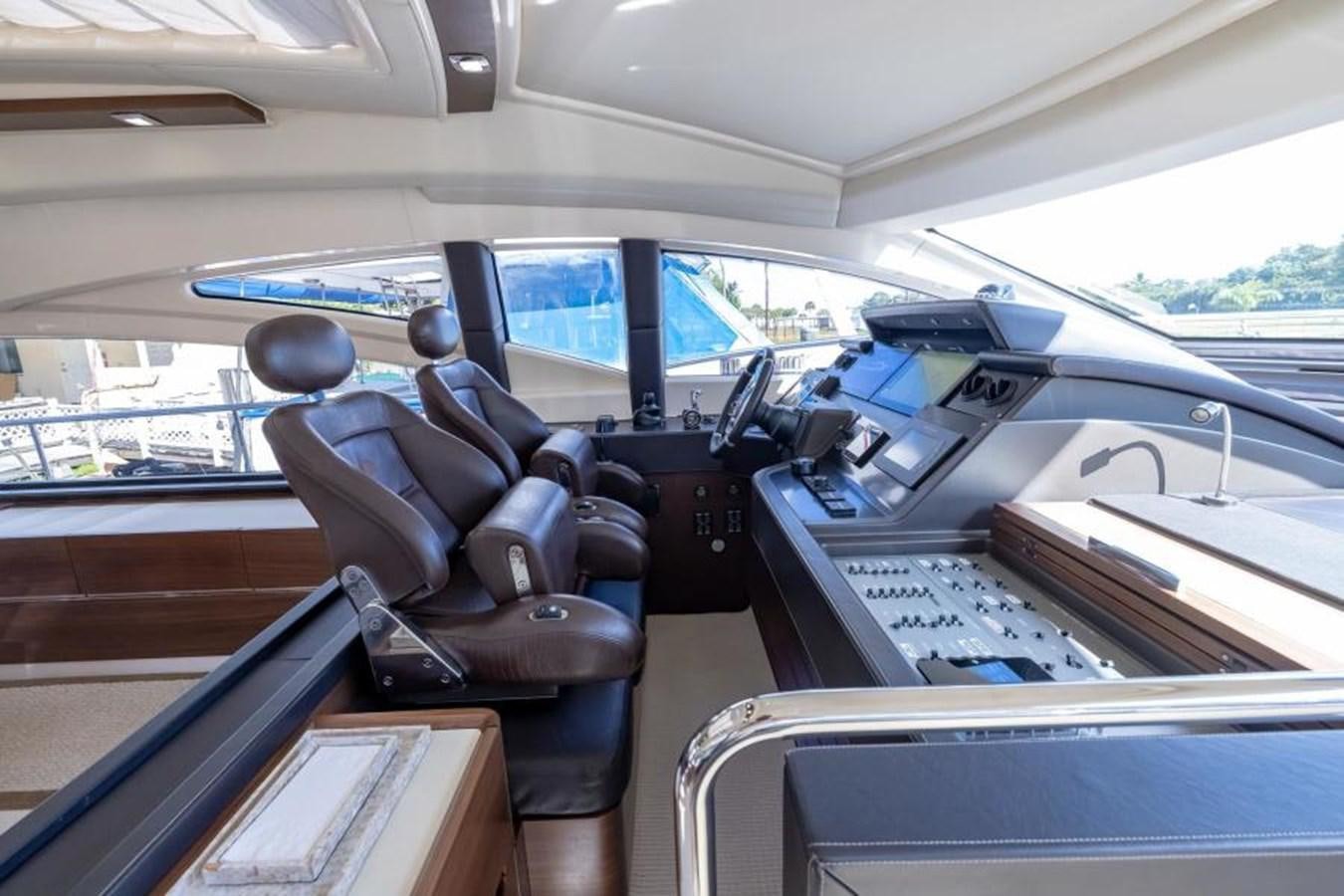 inside of a car aboard MEANT TO BE Yacht for Sale