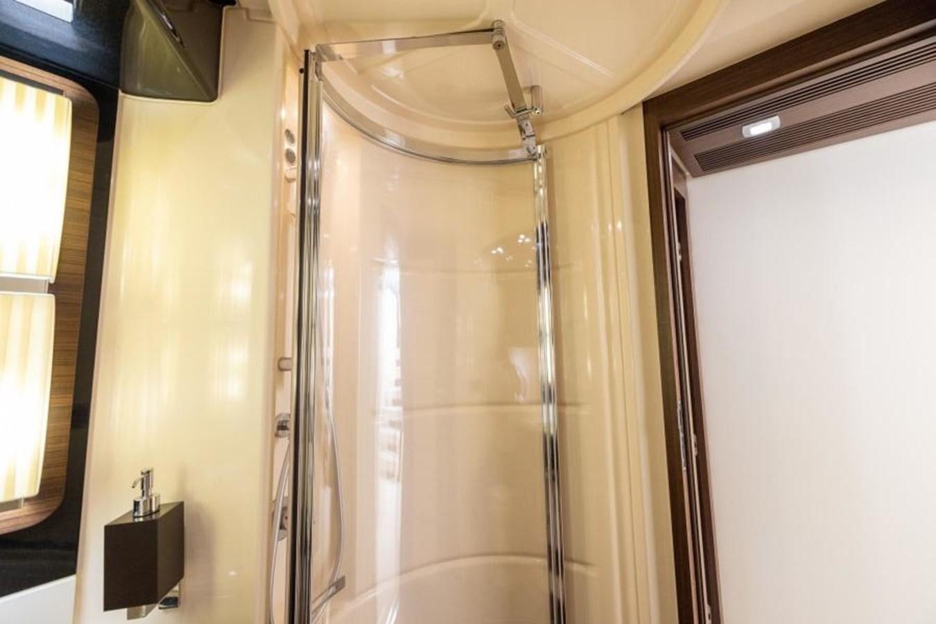 a shower unit in a bathroom aboard MEANT TO BE Yacht for Sale