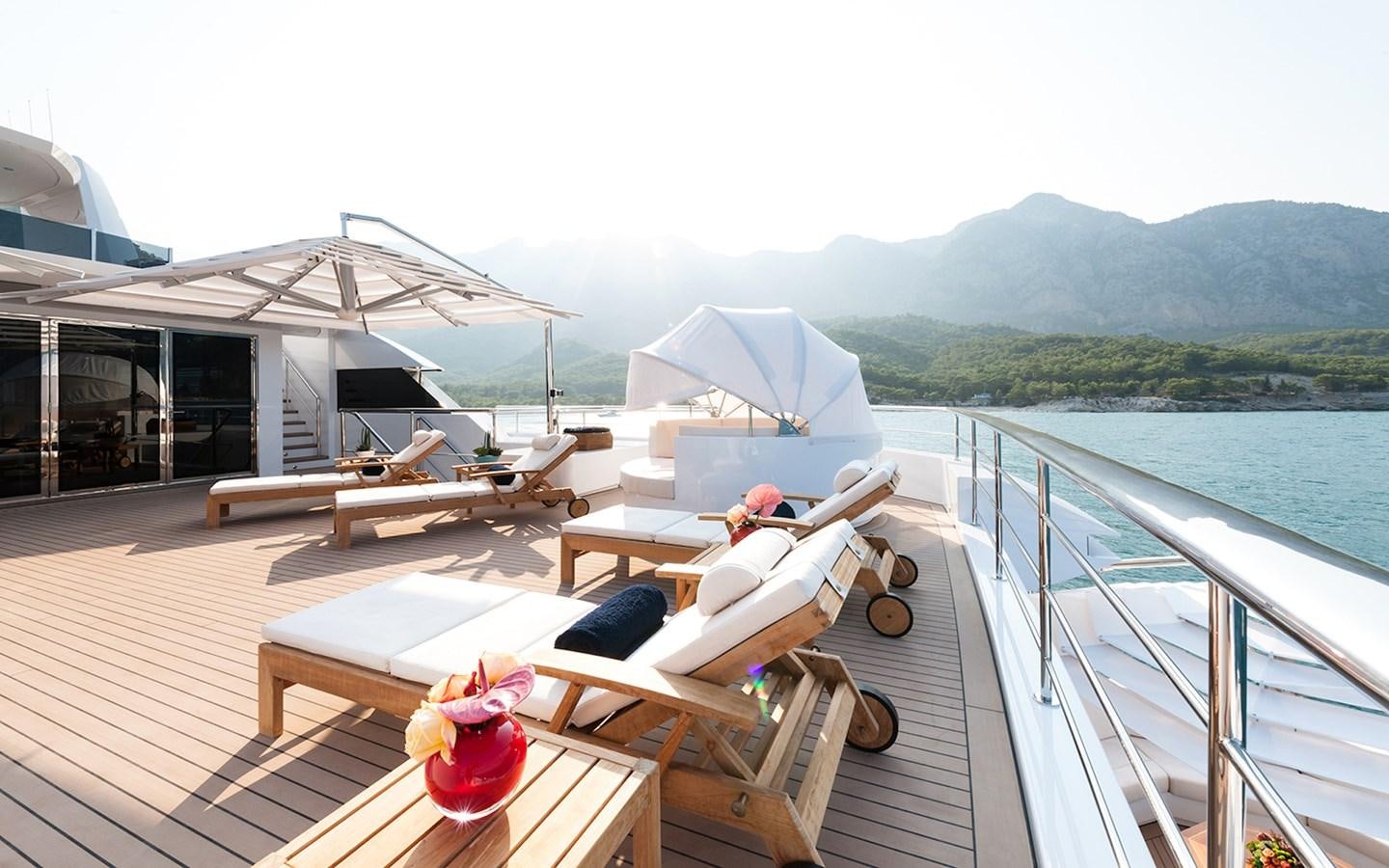 a boat on the water aboard ALMAX Yacht for Sale