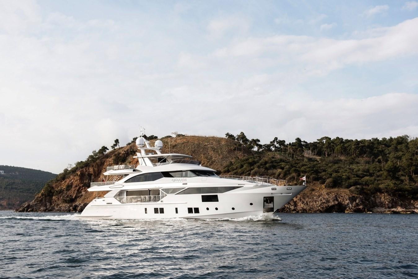 a boat on the water aboard CHARADE Yacht for Sale