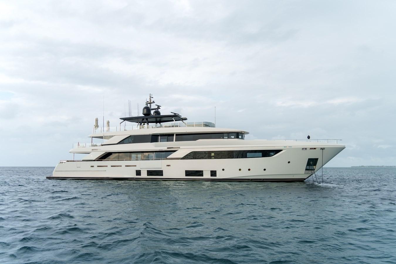 a white yacht in the water aboard ASANTE Yacht for Sale