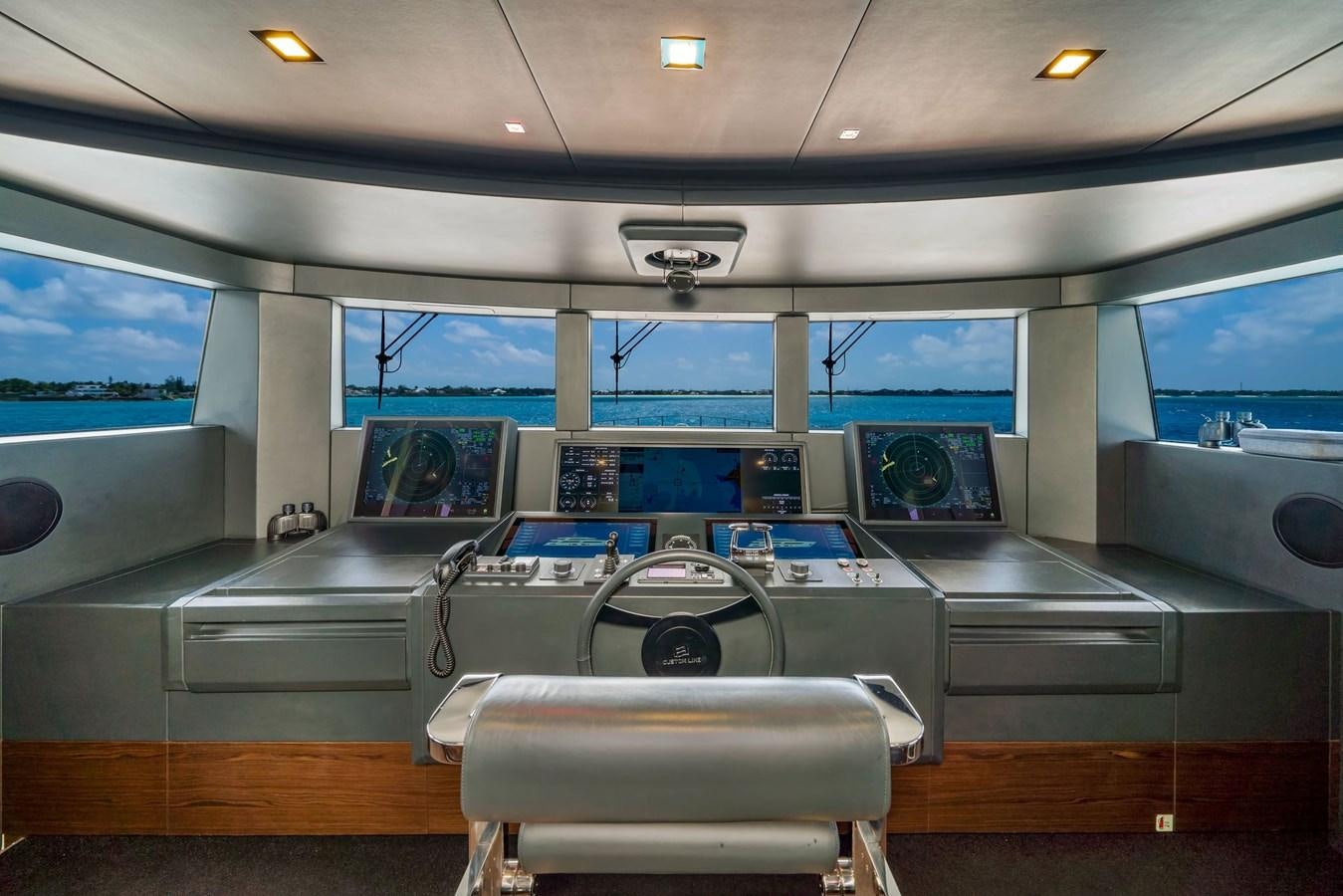 inside of a vehicle aboard ASANTE Yacht for Sale
