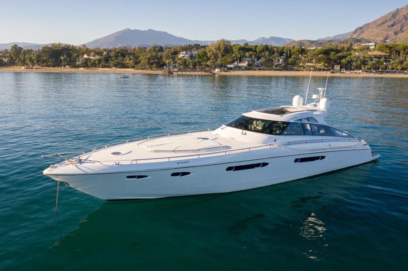 a white yacht in the water aboard 4F Yacht for Sale