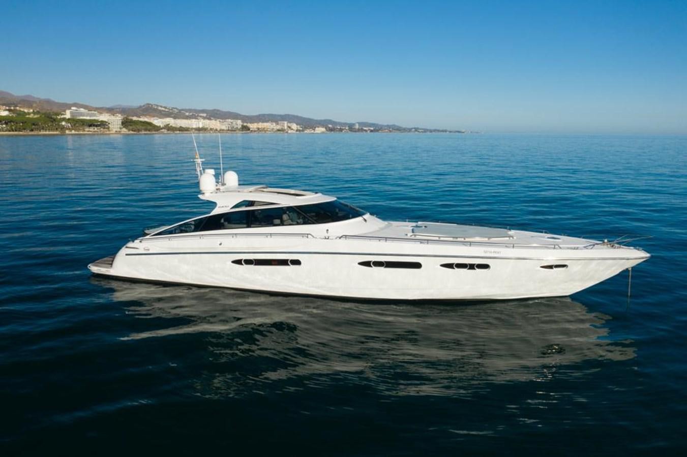a white yacht in the water aboard 4F Yacht for Sale