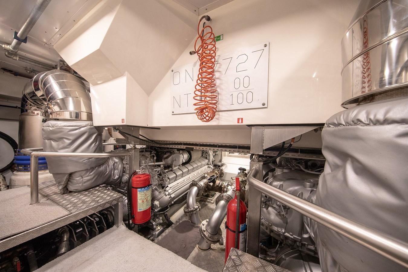 a large industrial machine aboard MARENGO UNO Yacht for Sale