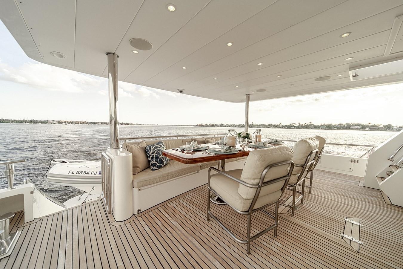 a boat on the water aboard DARK HORSE Yacht for Sale