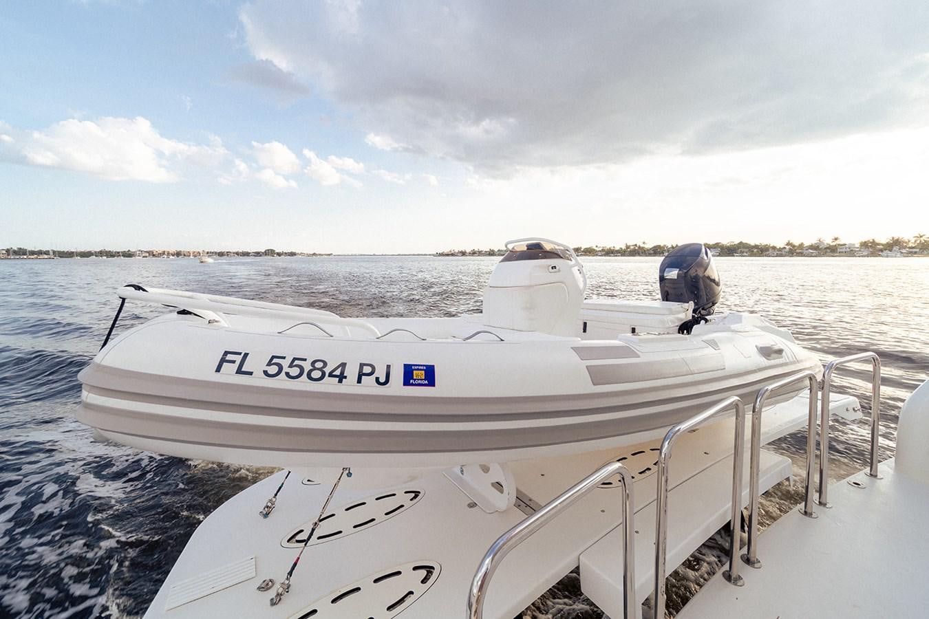 a boat on the water aboard DARK HORSE Yacht for Sale