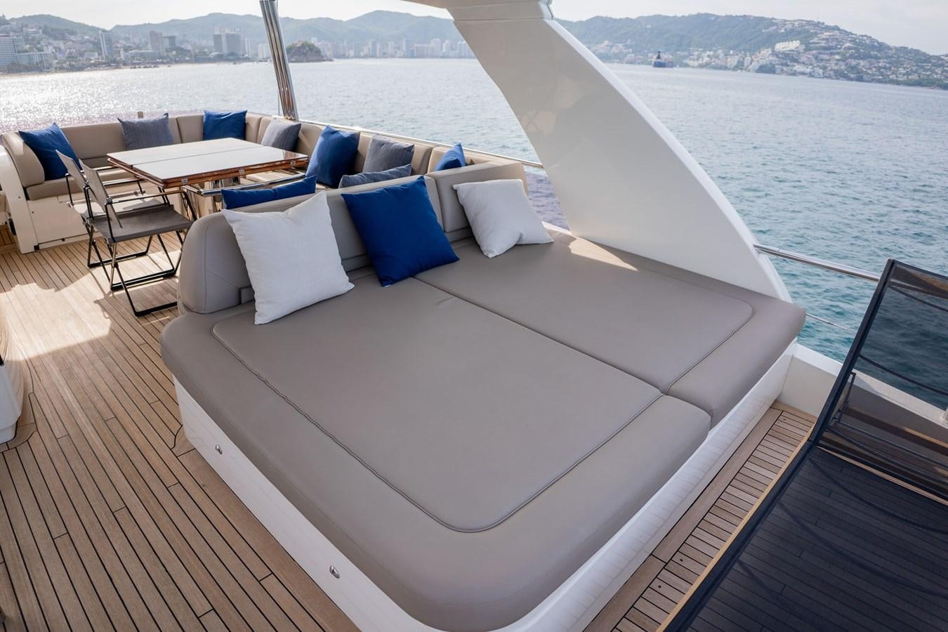 a boat on a deck aboard PICHOS III Yacht for Sale